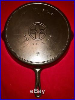 Griswold Cast Iron # 14 Skillet Block Logo Smoke Ring