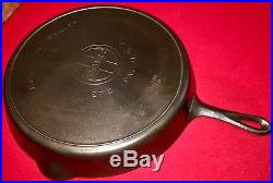 Griswold Cast Iron # 14 Skillet Block Logo Smoke Ring