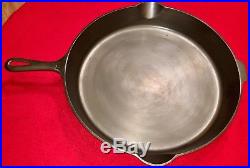 Griswold Cast Iron # 14 Skillet Large Block Logo EPU