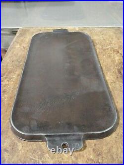 Griswold Cast Iron 17 Double Griddle #908 Seasoned Flat Use Like Cookie Sheet