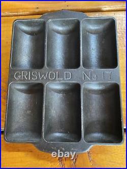 Griswold Cast Iron #17 Gem Pan 6140 Variation 1