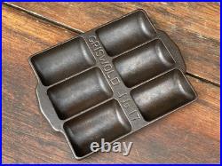 Griswold Cast Iron #17 Gem Pan (Hard To Find Version with Wide Band)