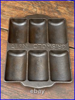 Griswold Cast Iron #17 Gem Pan (Hard To Find Version with Wide Band)