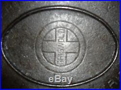 Griswold Cast Iron #5 Large ERIE Dutch Oven Oval Roaster PN 2629