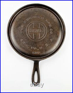 Griswold Cast Iron #7 Griddle 607