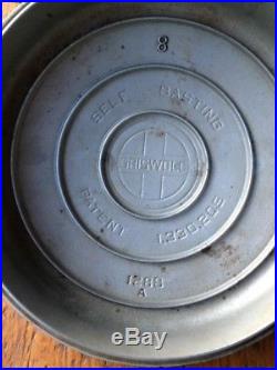 Griswold Cast Iron #8 Dutch Oven Chrome with Tite-top Lid Handle And Grate