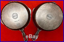 Griswold Cast Iron # 8 Hammered Double Skillet