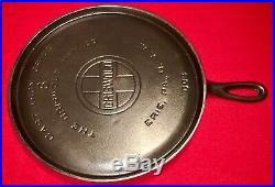 Griswold Cast Iron # 8 Handle Griddle Large Block Logo EPU FLAT