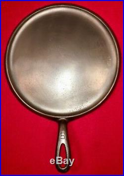 Griswold Cast Iron # 8 Handle Griddle Large Block Logo EPU FLAT