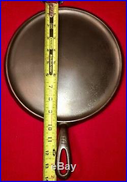 Griswold Cast Iron # 8 Handle Griddle Large Block Logo EPU FLAT