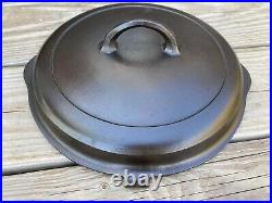 Griswold Cast Iron #8 Hinged Small Logo Skillet Set