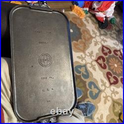 Griswold Cast Iron #8 Long Rectangular Griddle With Logo