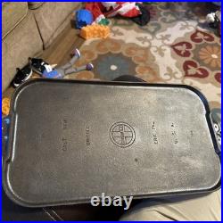Griswold Cast Iron #8 Long Rectangular Griddle With Logo