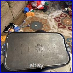 Griswold Cast Iron #8 Long Rectangular Griddle With Logo