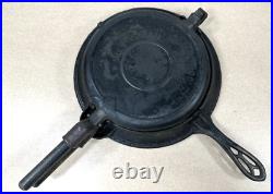 Griswold Cast Iron #8 The American Waffle Iron, Finger Hinge Version
