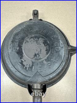 Griswold Cast Iron #8 The American Waffle Iron, Finger Hinge Version