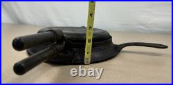 Griswold Cast Iron #8 The American Waffle Iron, Finger Hinge Version
