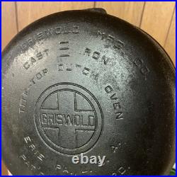Griswold Cast Iron #9 Fully Marked Tite Top Dutch Oven Erie, PA USA Clean Smooth
