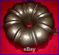Griswold Cast Iron Bundt Pan Advertising Frank Hayes