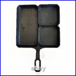 Griswold Cast Iron Colonial Breakfast Skillet 666 Block Logo Erie PA Restored