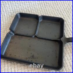 Griswold Cast Iron Colonial Breakfast Skillet 666 Block Logo Erie PA Restored