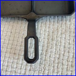 Griswold Cast Iron Colonial Breakfast Skillet 666 Block Logo Erie PA Restored