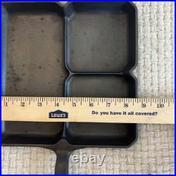 Griswold Cast Iron Colonial Breakfast Skillet 666 Block Logo Erie PA Restored