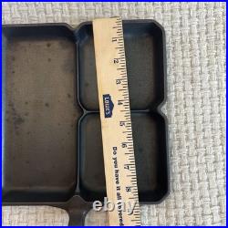 Griswold Cast Iron Colonial Breakfast Skillet 666 Block Logo Erie PA Restored