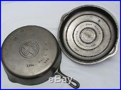 Griswold Cast Iron Deep Skillet #9 with Lid, 11 Frying Pan, 778 Large Logo