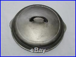 Griswold Cast Iron Deep Skillet #9 with Lid, 11 Frying Pan, 778 Large Logo