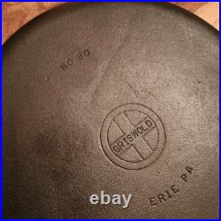 Griswold Cast Iron Double Skillet 80 Hinged Top, SBL, 1103A, Erie Pa, Restored