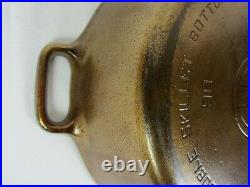 Griswold Cast Iron Double Skillet 90 1021 1022 Large Block Logo Vintage Used