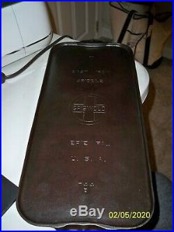 Griswold Cast Iron Griddle 744 B Large Logo Erie Pa USA No. 7 Vintage