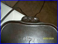 Griswold Cast Iron Griddle 744 B Large Logo Erie Pa USA No. 7 Vintage