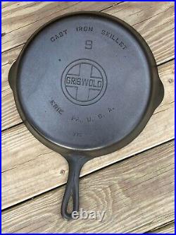 Griswold Cast Iron Large Logo Skillet Set 3-10