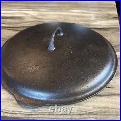 Griswold Cast Iron Low Dome #12 Skillet Lid Erie PA 472 Rare
