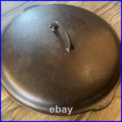 Griswold Cast Iron Low Dome #12 Skillet Lid Erie PA 472 Rare