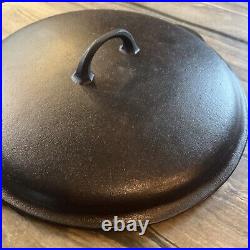 Griswold Cast Iron Low Dome #12 Skillet Lid Erie PA 472 Rare