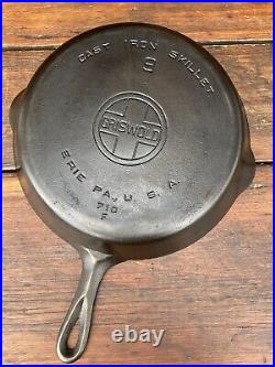 Griswold Cast Iron Matching Large Logo Skillet Set 3-9