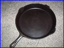 Griswold Cast Iron NO 13 Slant Erie Pa USA Large Rare Skillet OUTSTANDING shape