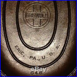 Griswold Cast Iron No. 7 Oval Roaster with Aluminum Trivet A487T