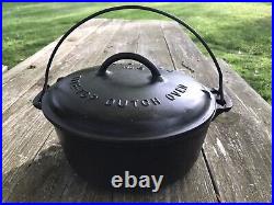 Griswold Cast Iron No. 8 Tite Top Dutch Oven LARGE BLOCK LOGO Erie PA