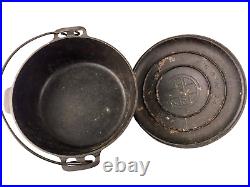 Griswold Cast Iron No. 8 Tite Top Dutch Oven LARGE BLOCK LOGO Erie PA