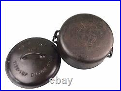 Griswold Cast Iron No. 8 Tite Top Dutch Oven LARGE BLOCK LOGO Erie PA