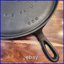 Griswold Cast Iron Round Griddle #9, LBL, 609, c1920-40, Cleaned & Seasoned