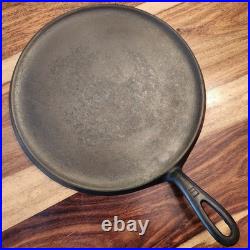 Griswold Cast Iron Round Griddle #9, LBL, 609, c1920-40, Cleaned & Seasoned