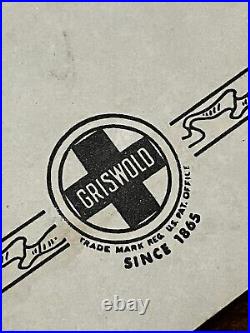 Griswold Cast Iron Set No 3 Pattern Patty Molds Original 1930s 5-Piece