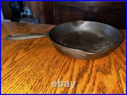 Griswold Cast Iron Skillet #3 Large Block Logo #709B Heat Ring Flat No Wobble
