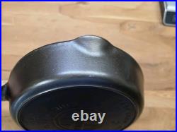Griswold Cast Iron Skillet #7 Large Block EPU Logo Heat Ring 701H STUNNING