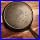 Griswold Cast Iron Skillet #8, Slant Large Block Log0, 704, Heat Ring, c1909-29